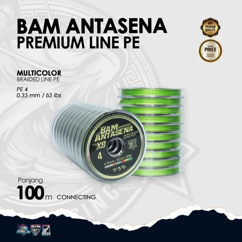 BAM Antasena Premium Line PE Connecting 100m - 1000m - 0,35 mm / 65lbs PE 4