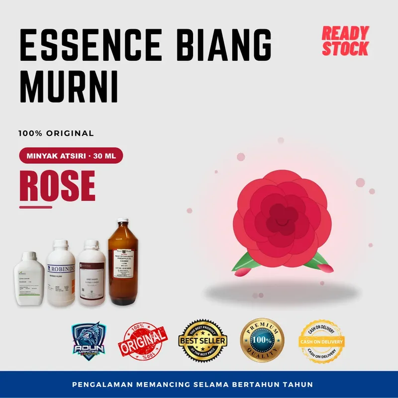 Essen Biang Murni Atsiri 30 ml - Rose