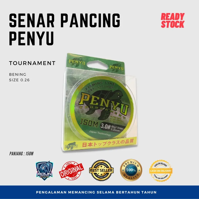 Senar Penyu 150m - 0,26 mm