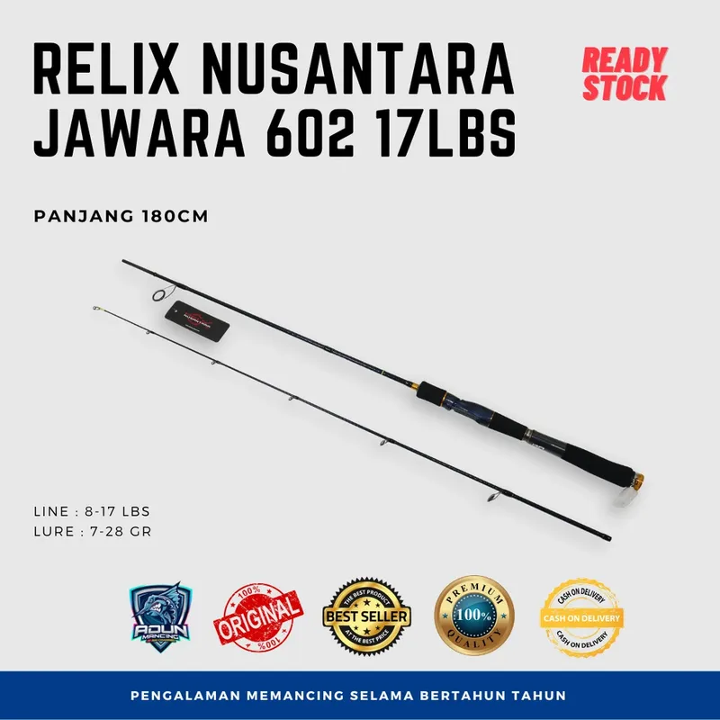 Joran Relix Nusantara Jawara 602 - 17lb