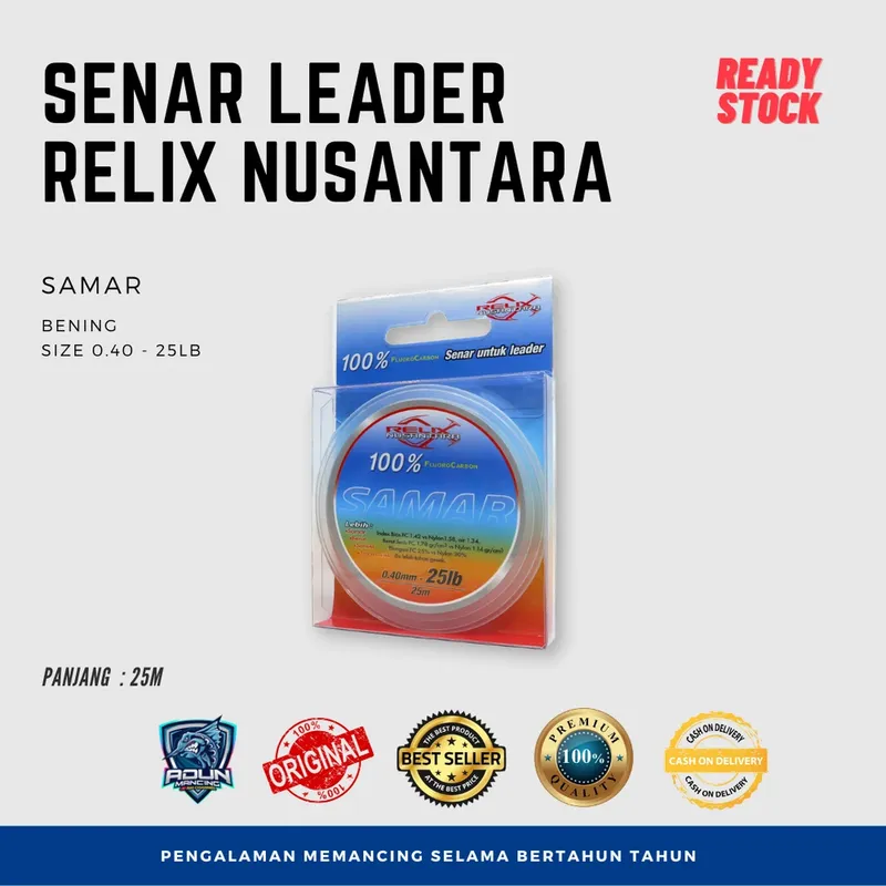 Senar Leader Samar Relix Nusantara Flurocarbon - 25lb