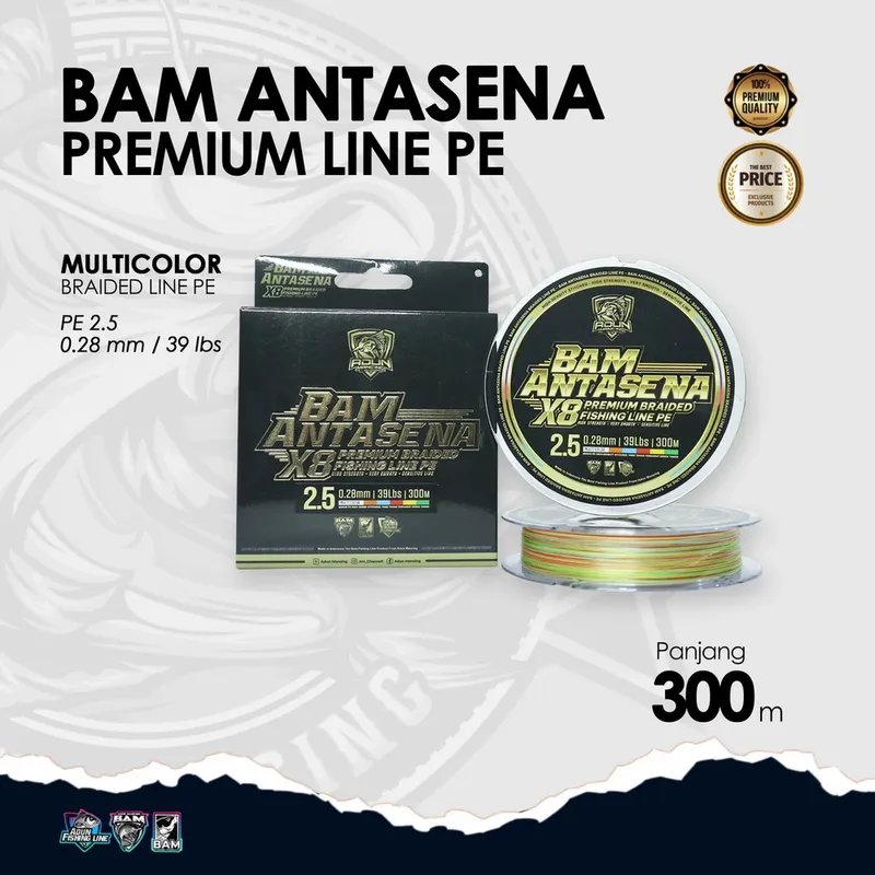 BAM Antasena Premium Line PE 300m - 0,28 mm /39lbs PE 2,5