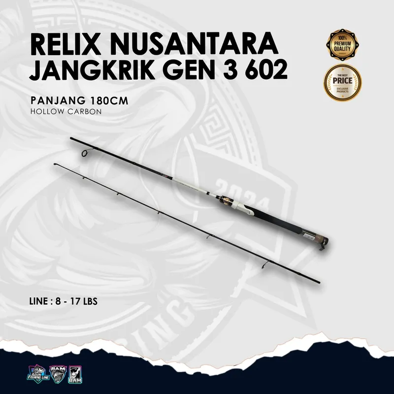 Joran Relix Nusantara Jangkrik Gen 3 602 - 8-17lbs