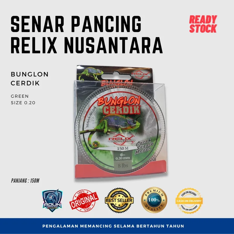 Senar Relix Nusantara Cerdik 150m - 0,20 mm