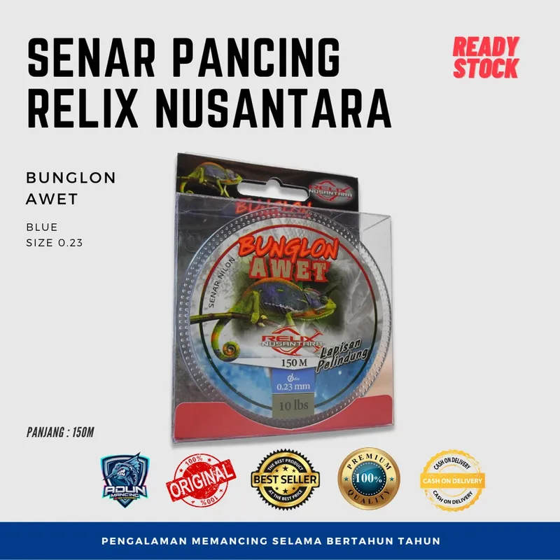 Senar Relix Nusantara Awet 150m - 0,23 mm