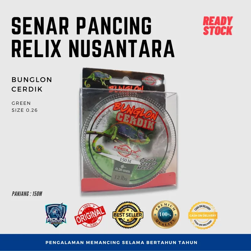 Senar Relix Nusantara Cerdik 150m - 0,26 mm