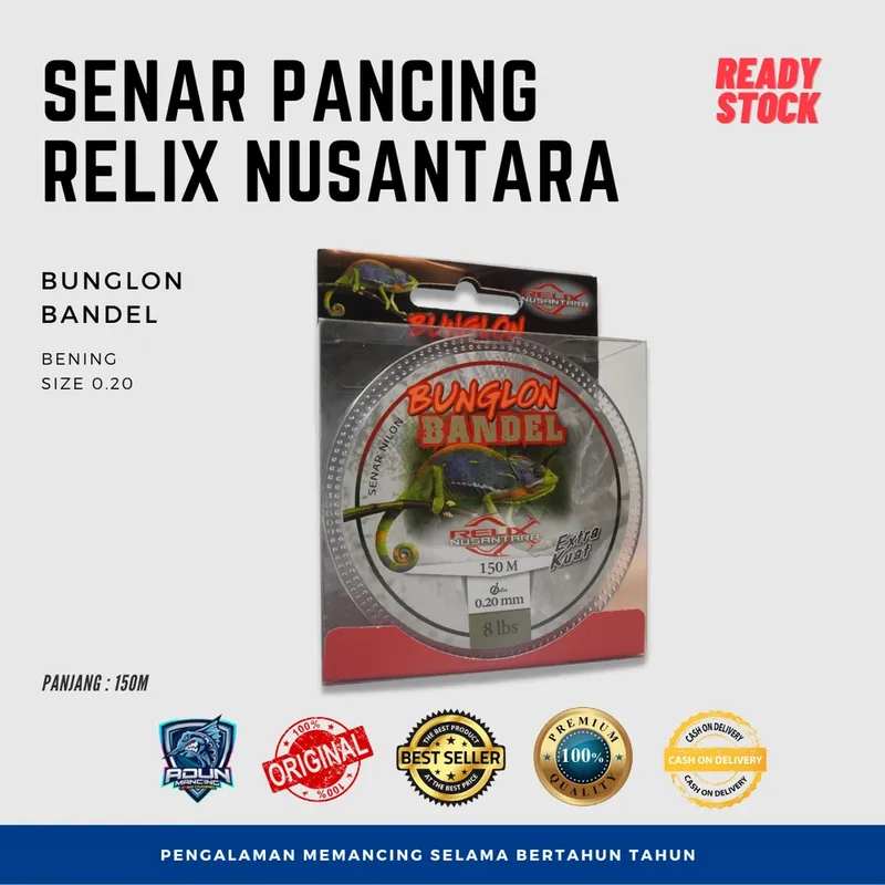 Senar Relix Nusantara Bandel 150m - 0,20 mm