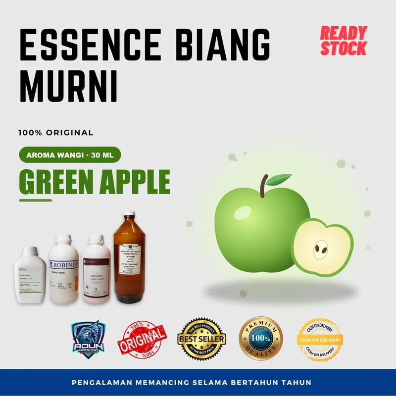 Essen Biang Murni Aroma Wangi 30 ml - Green Apple