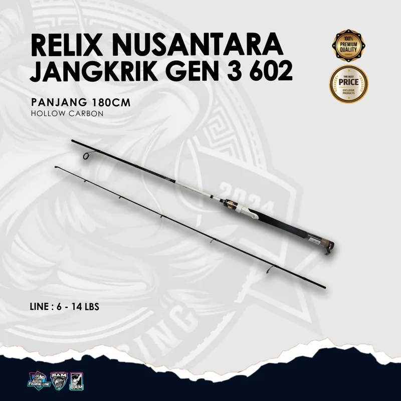 Joran Relix Nusantara Jangkrik Gen 3 602 - 6-14lbs