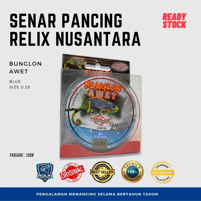 Senar Relix Nusantara Awet 150m - 0,28 mm