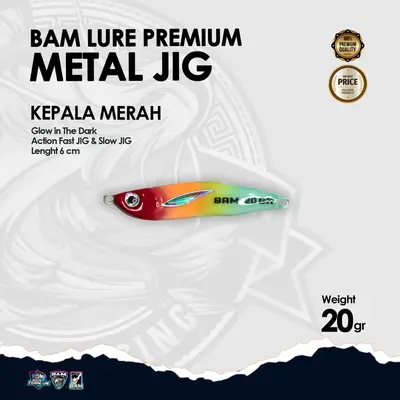 BAM Lure Premium Metal Jig Glow in the Dark (GID)