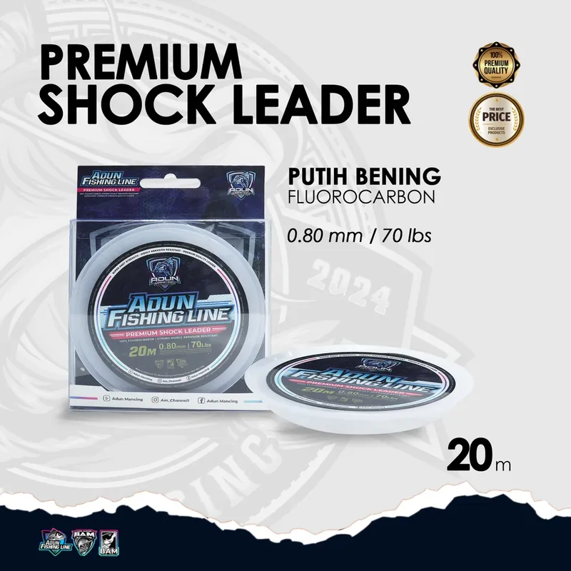 Adun Fishing Line Premium Shock Leader - 0,80 mm / 70lbs · 20 Meter
