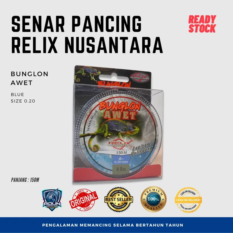 Senar Relix Nusantara Awet 150m - 0,20 mm