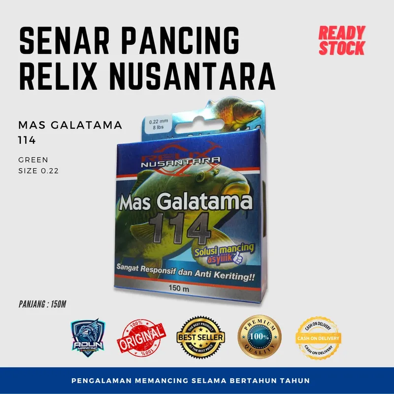 Senar Relix Mas Galatama 114 150m - 0,22 mm