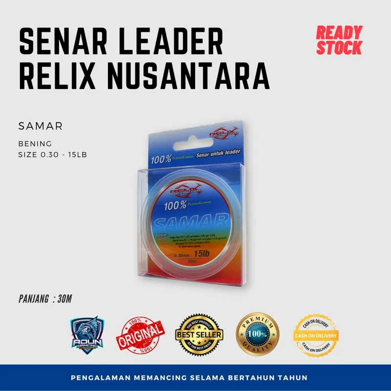 Senar Leader Samar Relix Nusantara Flurocarbon - 18lb