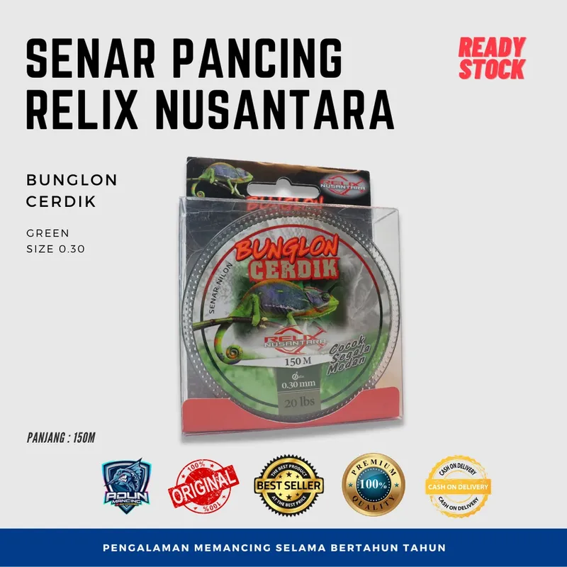 Senar Relix Nusantara Cerdik 150m - 0,30 mm