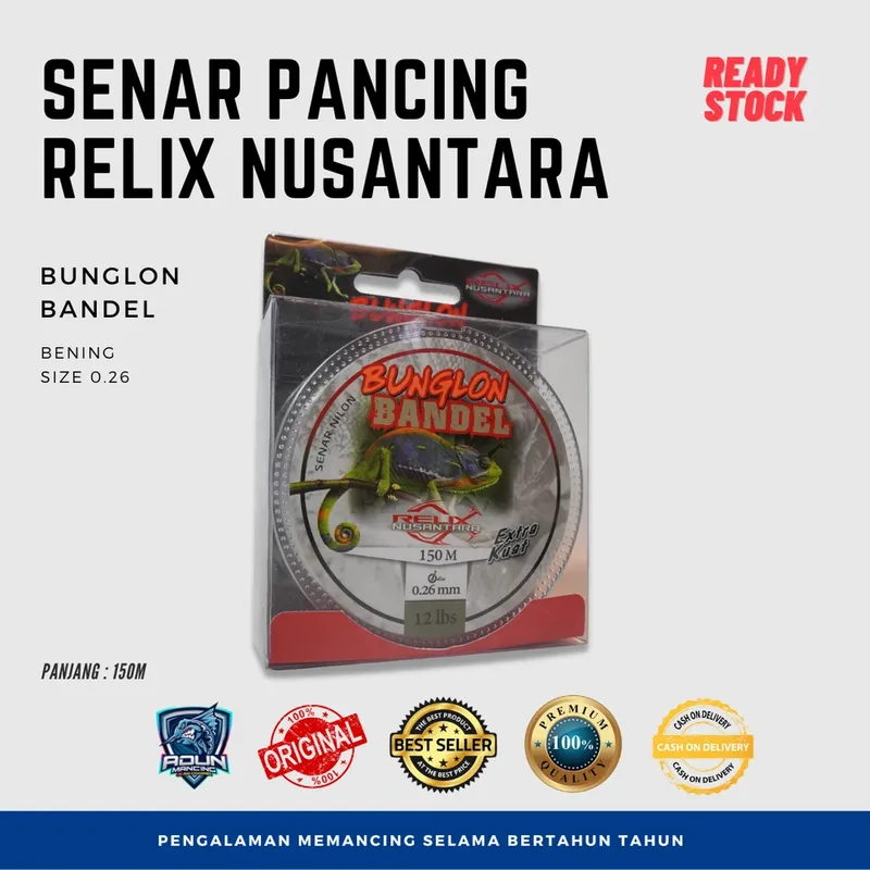 Senar Relix Nusantara Bandel 150m - 0,26 mm