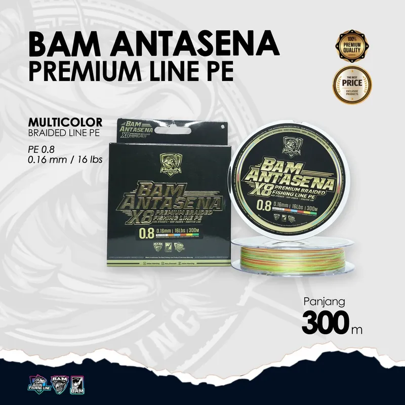BAM Antasena Premium Line PE 300m - 0,16 mm / 1lbs PE 0,8