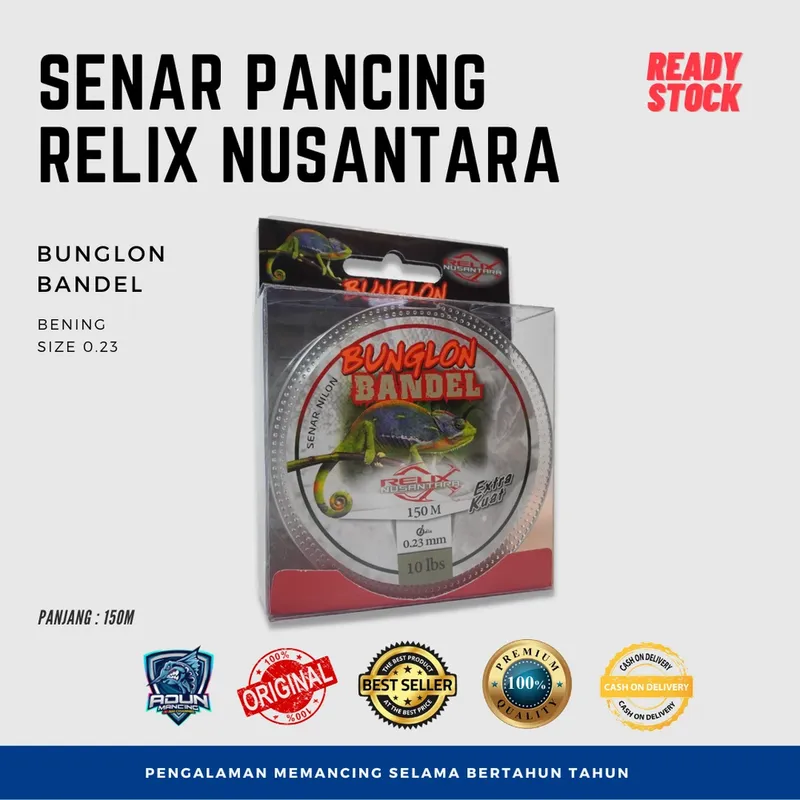 Senar Relix Nusantara Bandel 150m - 0,23 mm