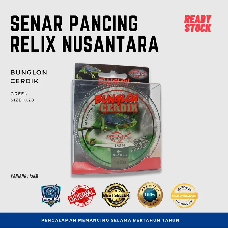 Senar Relix Nusantara Cerdik 150m - 0,28 mm