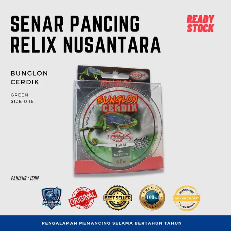 Senar Relix Nusantara Cerdik 150m - 0,18 mm
