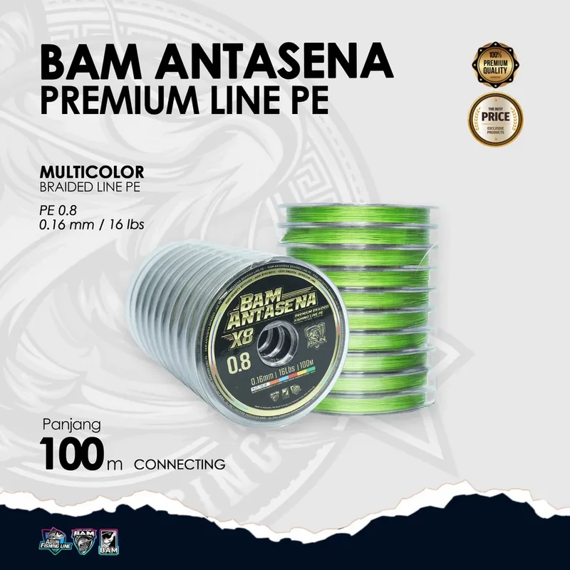 BAM Antasena Premium Line PE Connecting 100m - 1000m - 0,16 mm / 1lbs PE 0,8