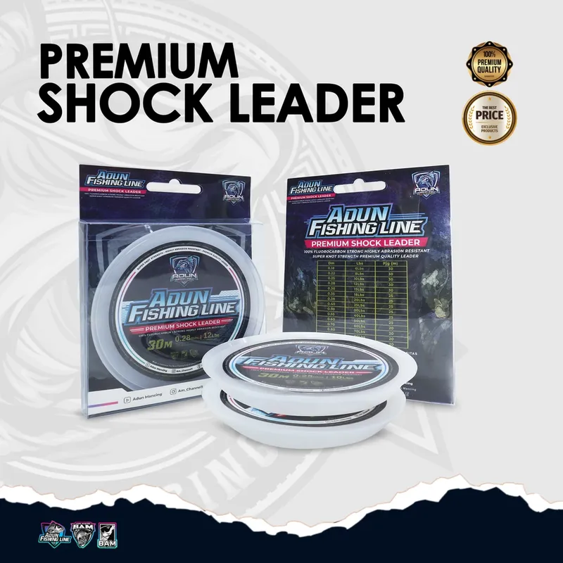Adun Fishing Line Premium Shock Leader - 0,30 mm / 15lbs · 20 Meter