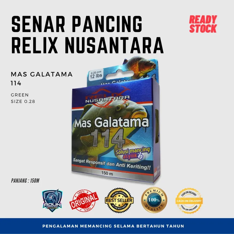 Senar Relix Mas Galatama 114 150m - 0,28 mm
