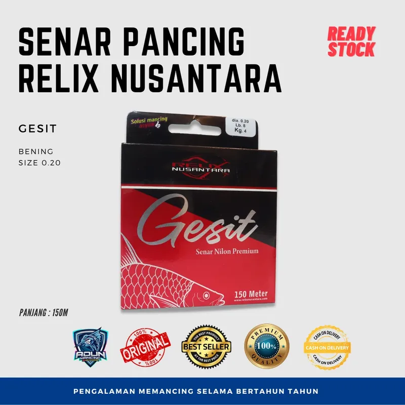 Senar Relix Nusantara Gesit 150m - 0,20 mm