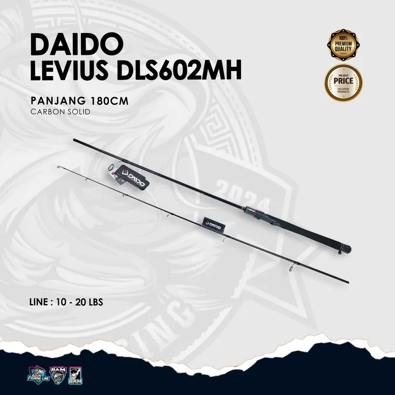 Joran Daido Levius DL602M 180cm Carbon Solid - 10-20lbs