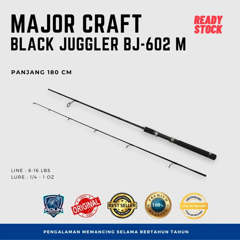 Joran Major Craft Black Juggler BJ-602M