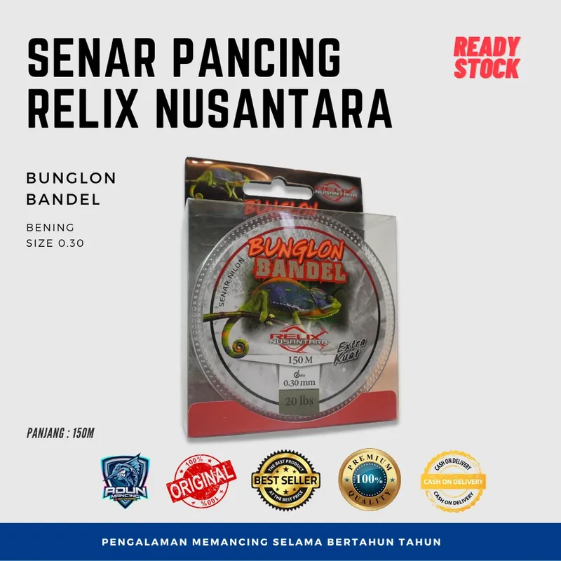 Senar Relix Nusantara Bandel 150m - 0,30 mm