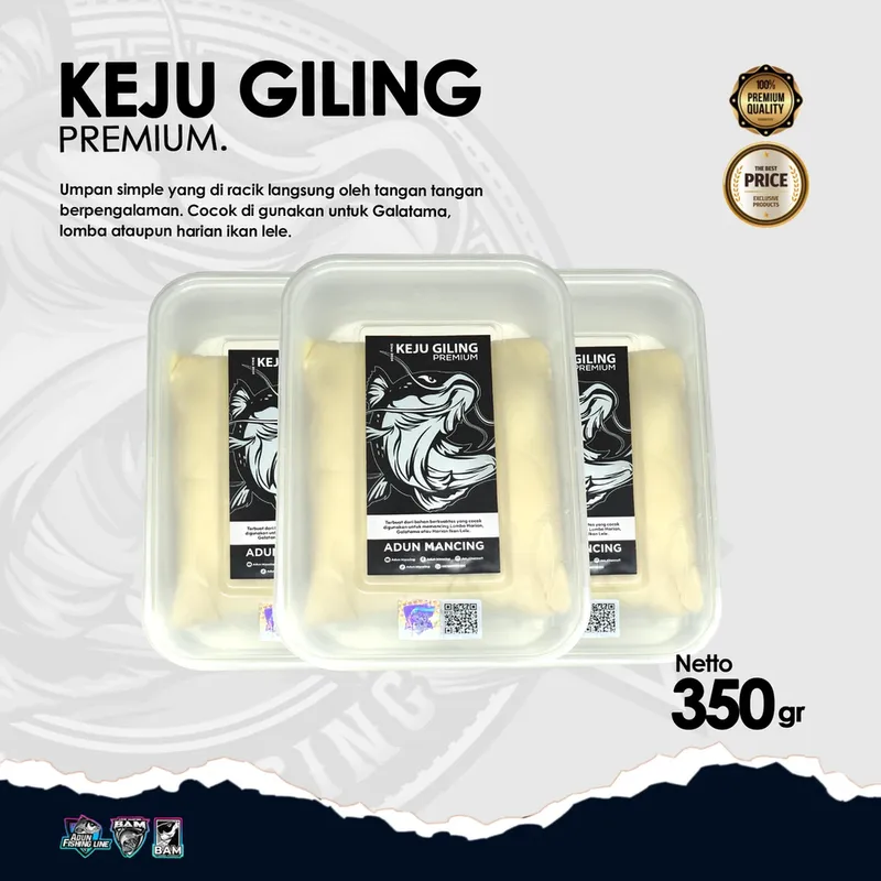 Umpan Lele Keju Giling Premium 350 gr