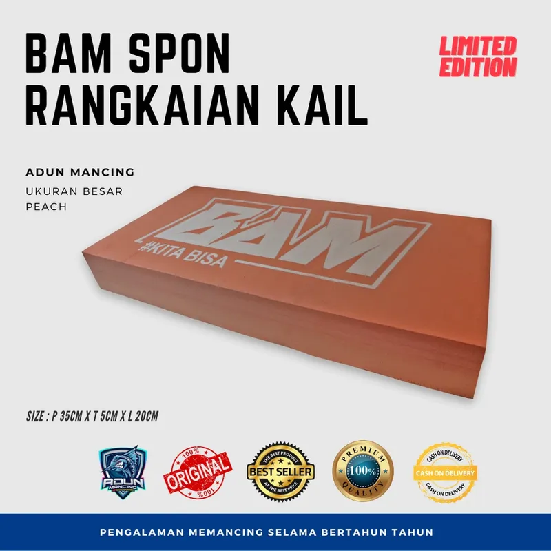 BAM Spon Mata Kail Eksklusif (Besar) - Peach