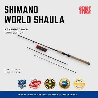 Joran Baitcasting Shimano World Shaula Tour Edition Travel Rod 1652R-4