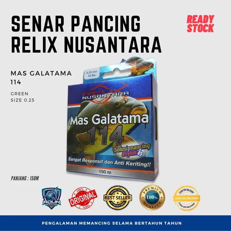 Senar Relix Mas Galatama 114 150m - 0,25 mm