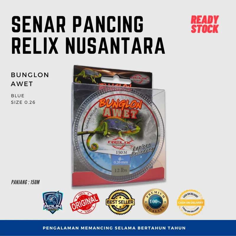 Senar Relix Nusantara Awet 150m - 0,26 mm