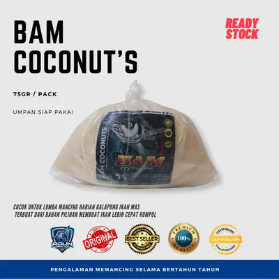 Umpan Ikan Mas BAM Coconut's 75 gr Per Gandul