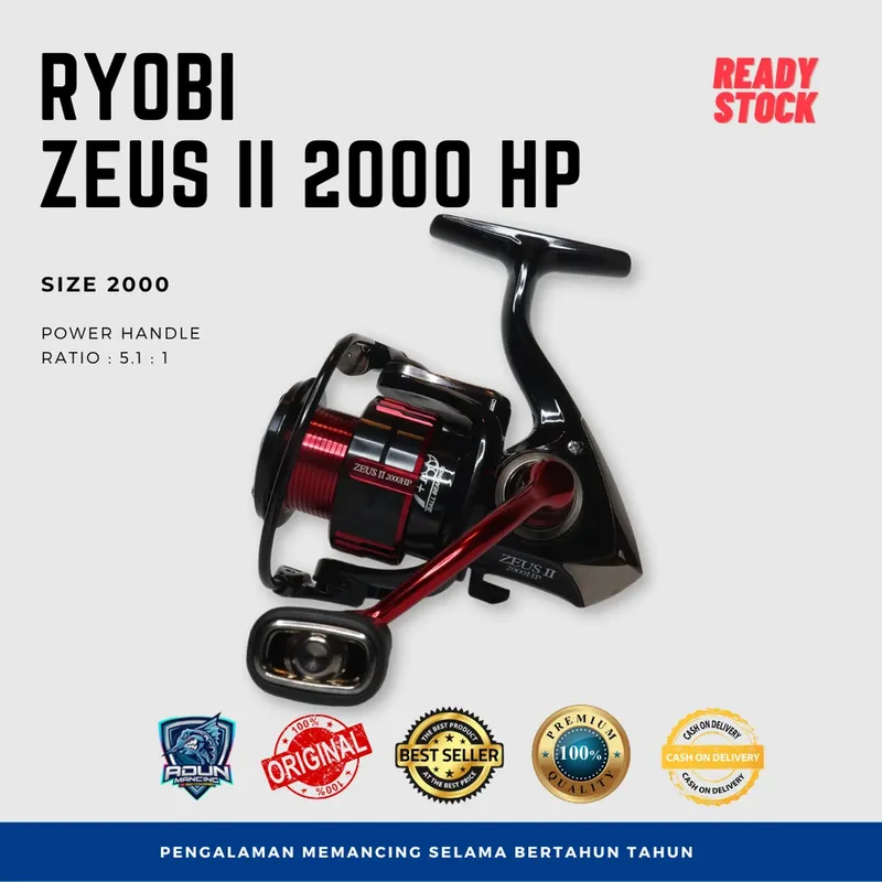 Reel Ryobi Zeus II Red HP 2000