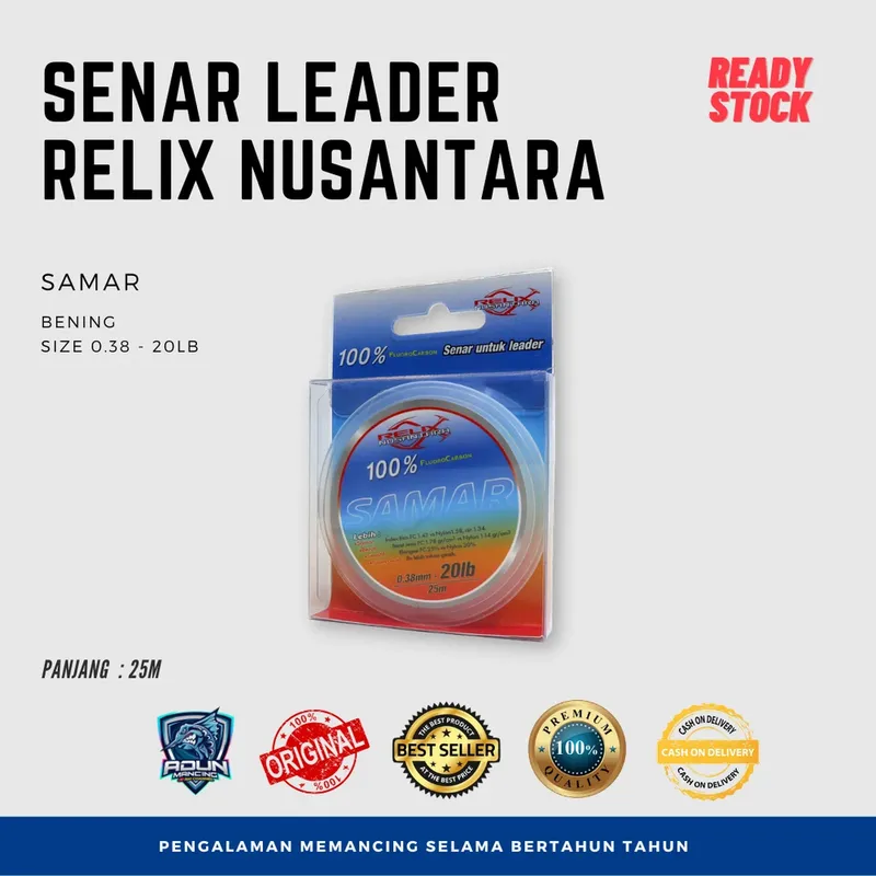 Senar Leader Samar Relix Nusantara Flurocarbon - 20lb