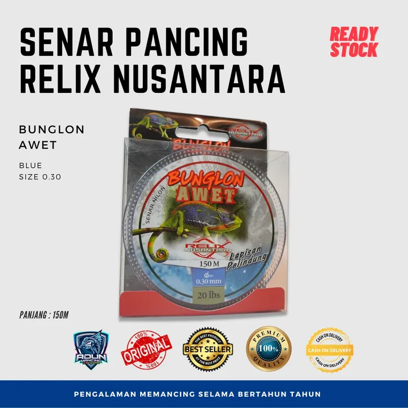 Senar Relix Nusantara Awet 150m - 0,30 mm