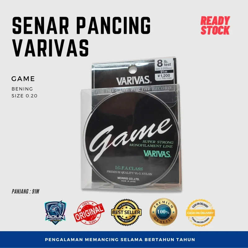 Senar Varivas Game 91m - 0,20 mm